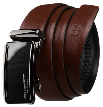 Pasek automat skórzany PTN A007