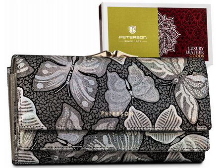 PETERSON PTN 421028-ONBF RFID leather wallet