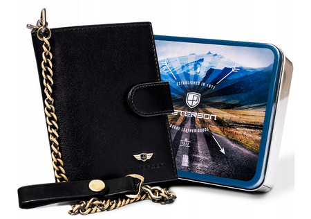 Portfel skórzany RFID PETERSON PTN 303ZŁ-2-1-1