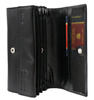 A women’s leather wallet in a horizontal orientation PTN D03-NGV Black