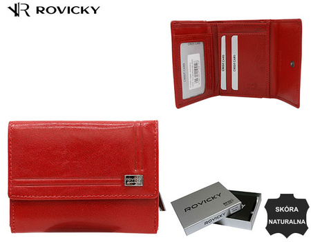 Portfel damski skórzany CPR-121-BAR Red