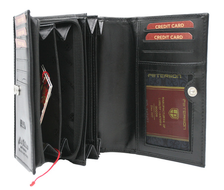 Portfel damski skórzany PTN D15-NGV Black