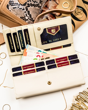 Portfel skóra + PU PTN PX24-PF1 Rose