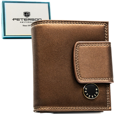 Portfel damski skóra naturalna+PU PTN PS329-HNL Brown
