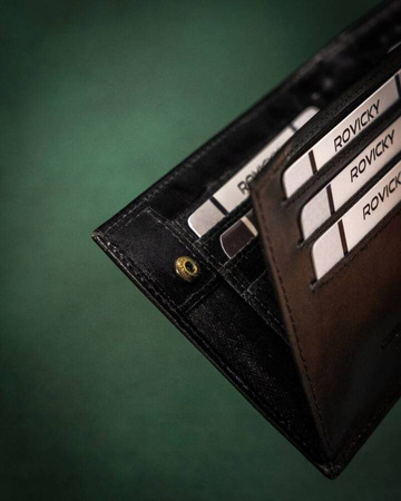 Portfel skórzany RFID ROVICKY 22319-VT-RVT Black