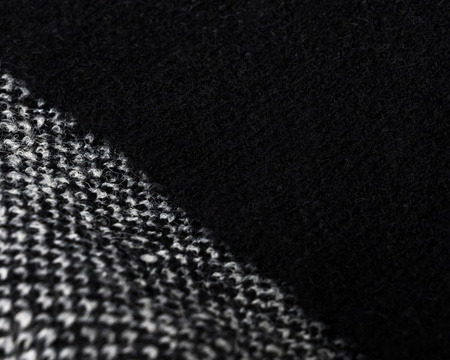 Large Reversible Men's Scarf Peterson PTN SA100-05 Black