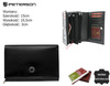 A women’s leather wallet in a horizontal orientation PTN D15-NGV Black