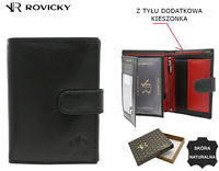 Portfel męski ze skóry naturalnej N4L-P-GOAN Black