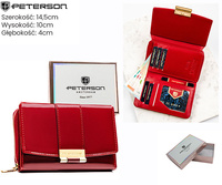 Portfel damski eko PTN 0015-LAK Burgundy