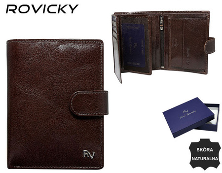 Portfel męski skórzany RV-7680278-9 Brown