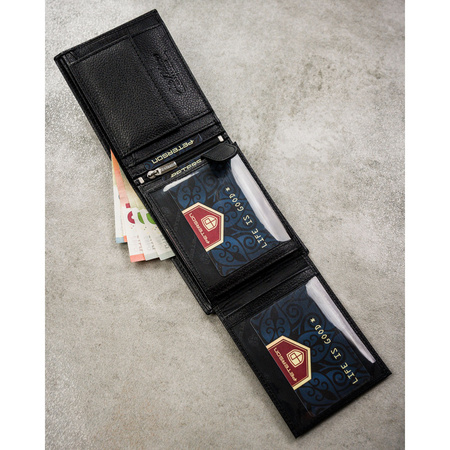 Portfel męski skórzany PTN N992-SPDM Black