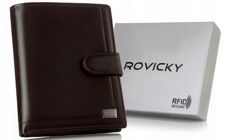 Leather wallet RFID ROVICKY PC-108L-BAR