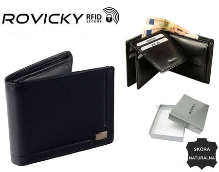 Portfel skórzany RFID ROVICKY PC-023-BAR