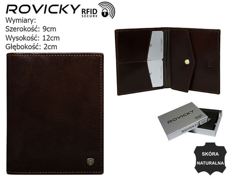 Portfel męski skórzany N03-RVT D.Brown