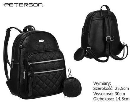 Plecak damski eko R-PZP-01 Black