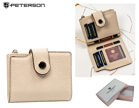 Portfel damski PU PTN 012-HB Beige