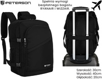 Plecak Podróżny PTN KRUK-J Black