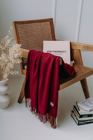 Duży szalik damski zapakowany w pudełko Peterson PTN SPV73 Wine