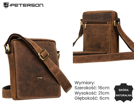 Torba skórzana PTN 250586-NSH TAN