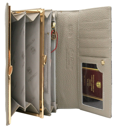 Leather wallet RFID PETERSON PTN 42122-BF