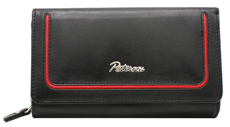 PTN KA-25 Leather Wallet Black+Red