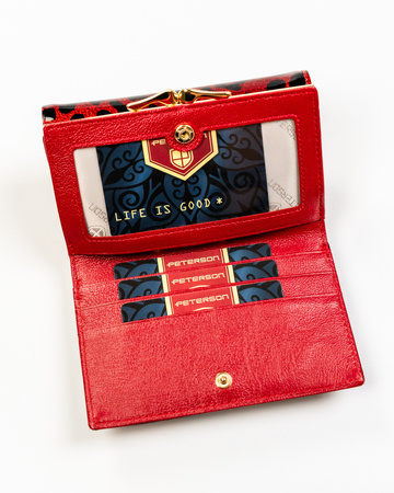 Portfel damski skóra+PU PTN PS108-PDS Red