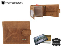 PTN N992L-CHM-M Leather Wallet Cognac