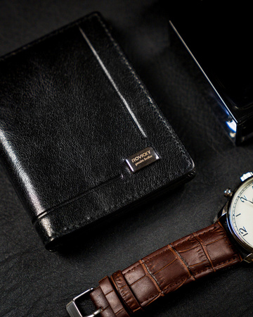 Portfel męski skórzany CPR-034-BAR Black