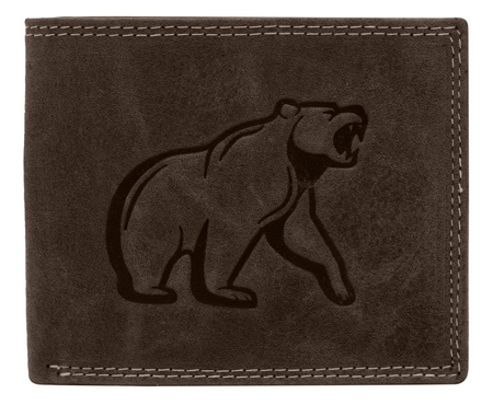 Portfel skórzany N992-CHM Bear Brown