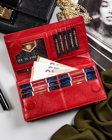 PETERSON PTN 421431-SG RFID leather wallet