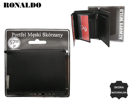 Portfel męski skórzany RM-04-BDF-BL Black