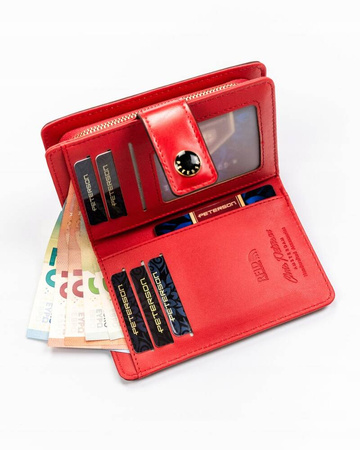 Damski zestaw prezentowy: portfel, długopis, brelok PTN ZDE-04 Red