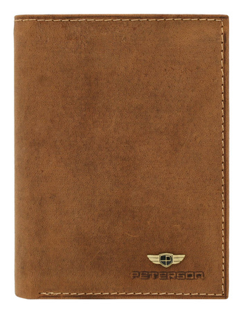 Portfel skórzany PTN 303 2-1-5 COGNAC
