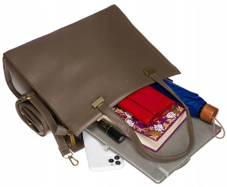 Torba ze skóry eko DAVID JONES 6882-2