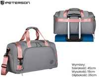 Torba podróżna PTN 24427 Gray Pink