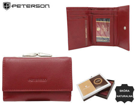Portfel skórzany RFID PETERSON PTN RD-18-GCLS