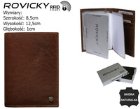 Skórzane etui na dokumenty TW-12-RVT Brown