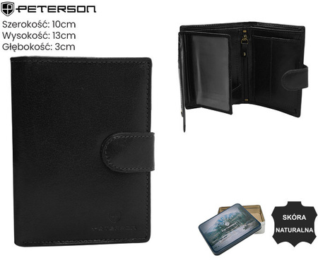 Portfel męski skórzany PTN N4L-BUF Black