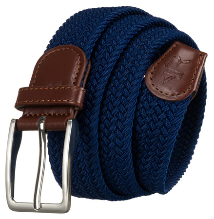 Pasek Parciany R-PAR-PU-115 Navy-Brown