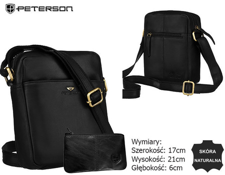 Torba skórzana + Etui PTN 512E-OPU Black