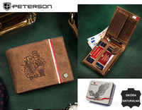 PETERSON PTN 304PW-01 2-1-4 H RFID leather wallet