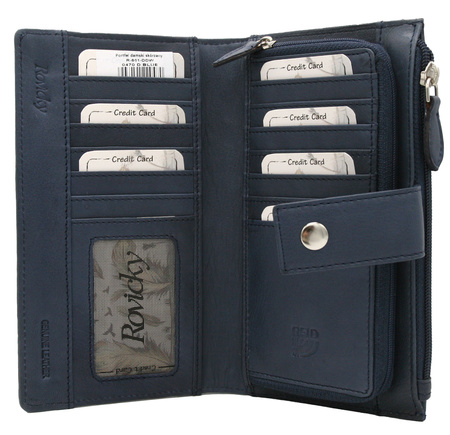 Leather wallet RFID ROVICKY R-861-DDW