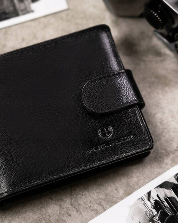 Zestaw prezentowy: portfel skórzany i brelok PETERSON PTN SET-M-1549L-GVT