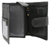 Leather wallet+keyring set PETERSON PTN SET-M-1542L-D