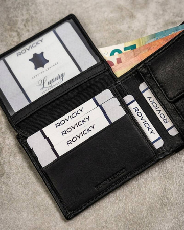 A two-piece gift set: Leatherette wallet & key ring by ROVICKY R-SET-M-N003L