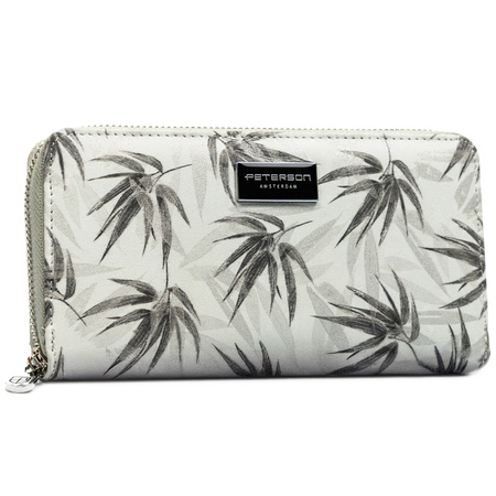 Portfel skóra + PU PTN PX25-1-NPK White