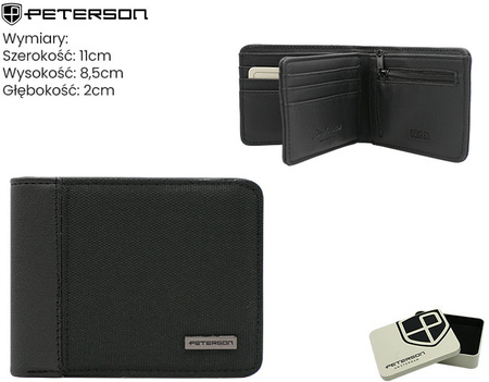 Portfel męski ze skóry PU PTN EH-06Z Black