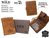 Portfel męski ze skóry naturalnej N4L-P-CHM Cognac