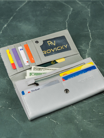 Portfel damski skóra+PU PN27-YM-BL Purple