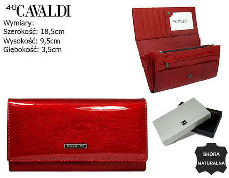 Portfel damski skórzany H27-1-SH9 Red
